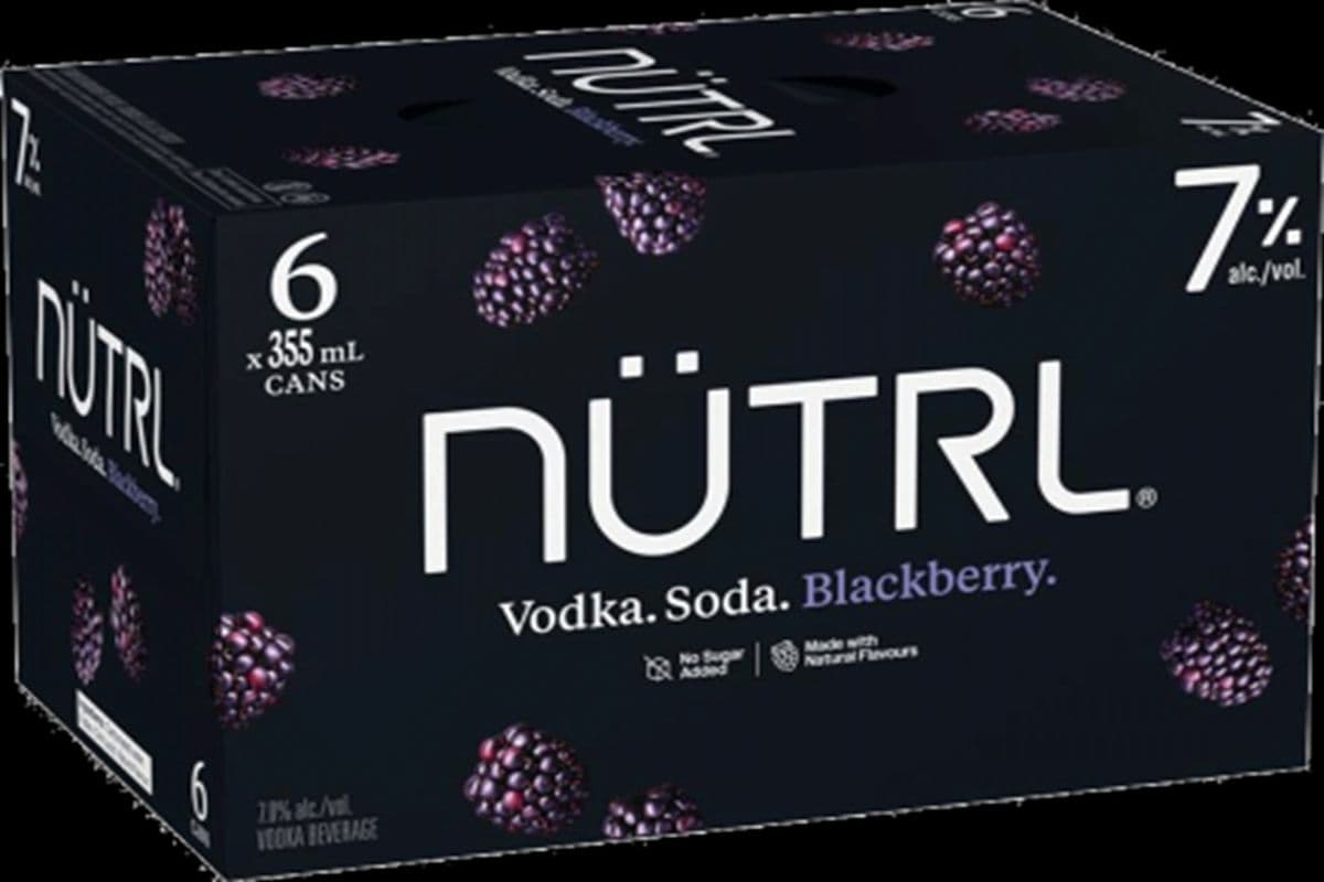 Nutrl Seven Vodka Soda Blackberry Cans (6 x 355ml)