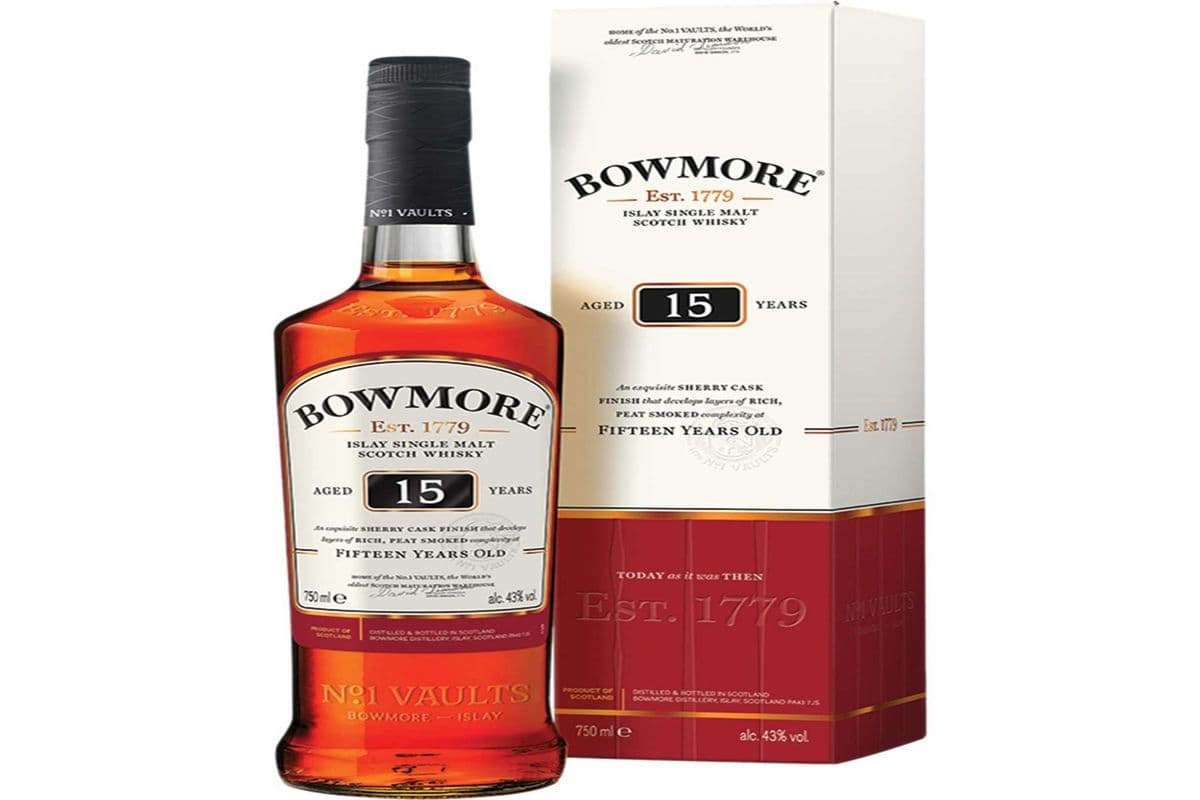BOWMORE 15 YR SCOTCH WHISKY 750 ML (1 x 750ML)