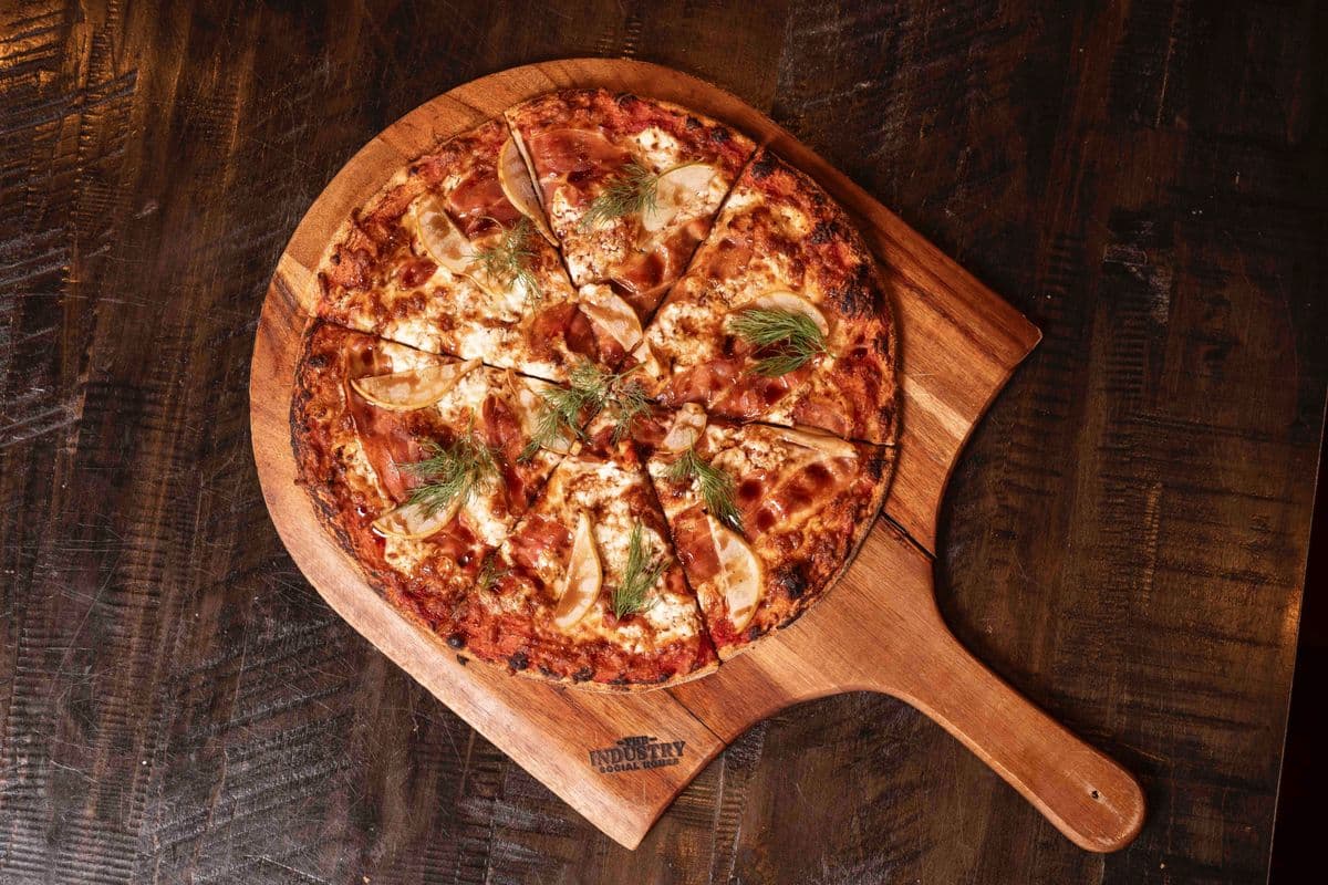 Goat Cheese & Pancetta Pizza