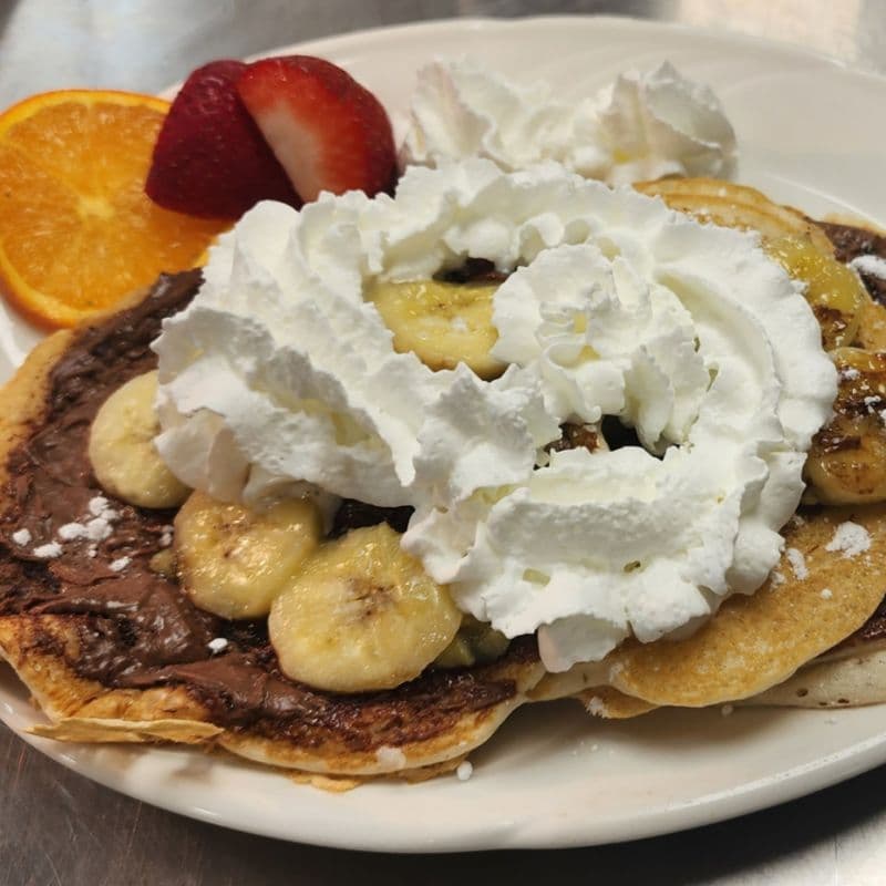 Banana Nutella Pancakes