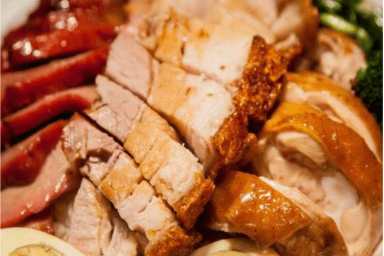 Three Kinds of BBQ on Rice