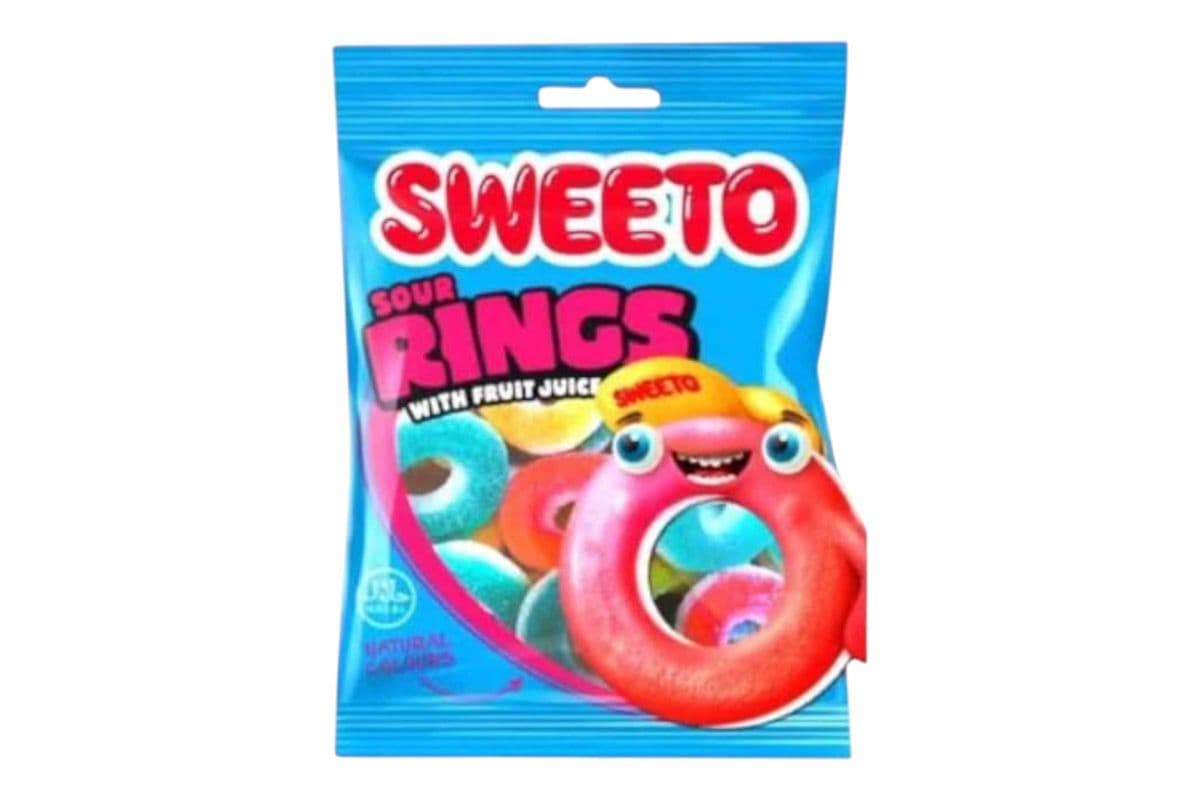 Sweeto Sour Rings (80gm) (100 Cal)