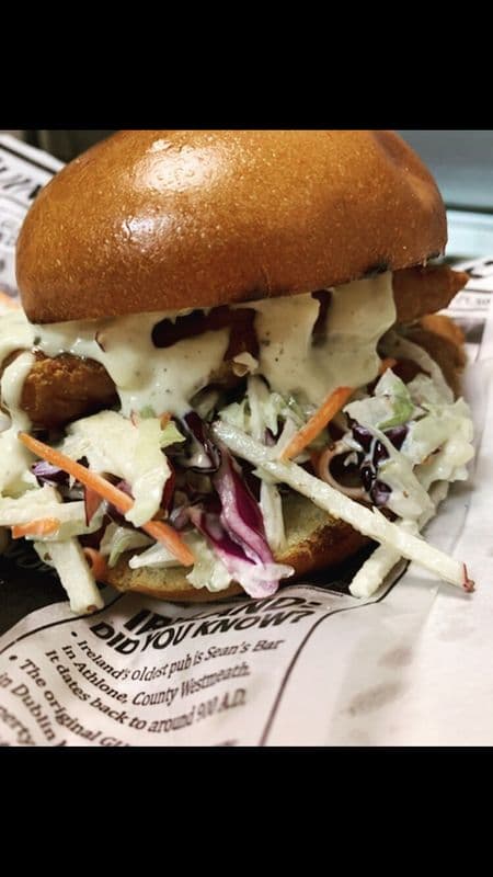 Battered Cod Burger