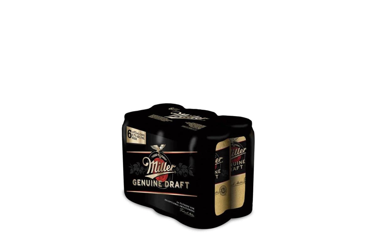 Miller Genuine Draft (6 x 473 ml Can)