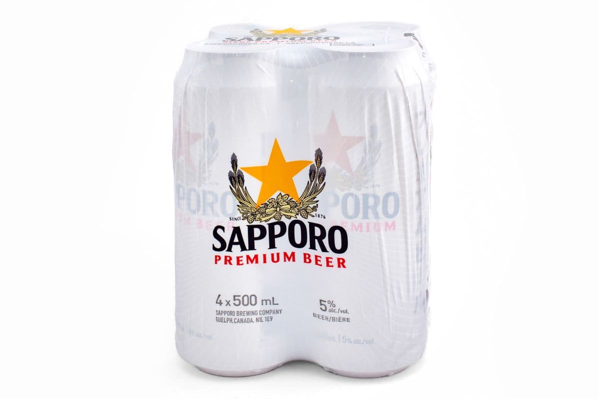 739210. Sapporo (4 Cans) (4 x cans)