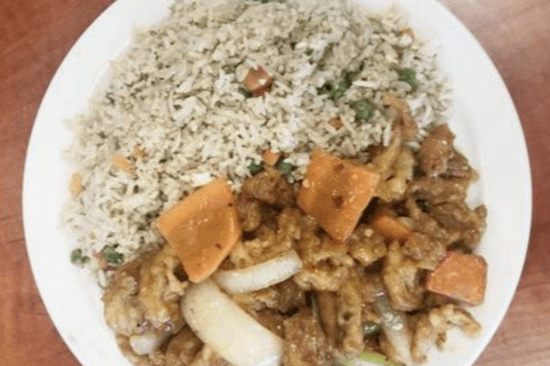 A1. Spicy Chicken with Fried Rice