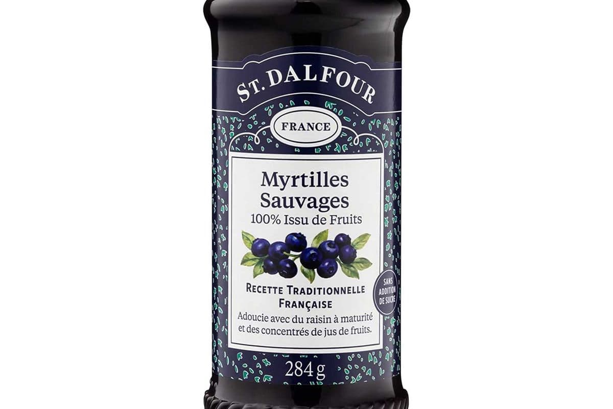 St. Dalfour Fruit Spread 100% Natural Wild Blueberry 10 Oz Jar
