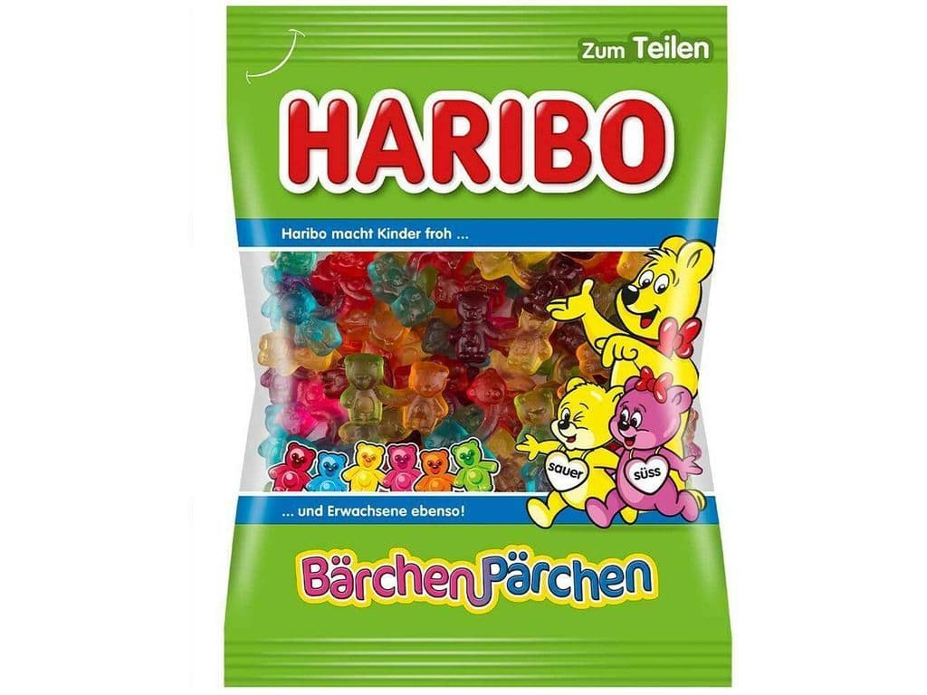 Haribo Barchen Parchen Sweet and Sour Gummy Bears 160g Candy Gummies European