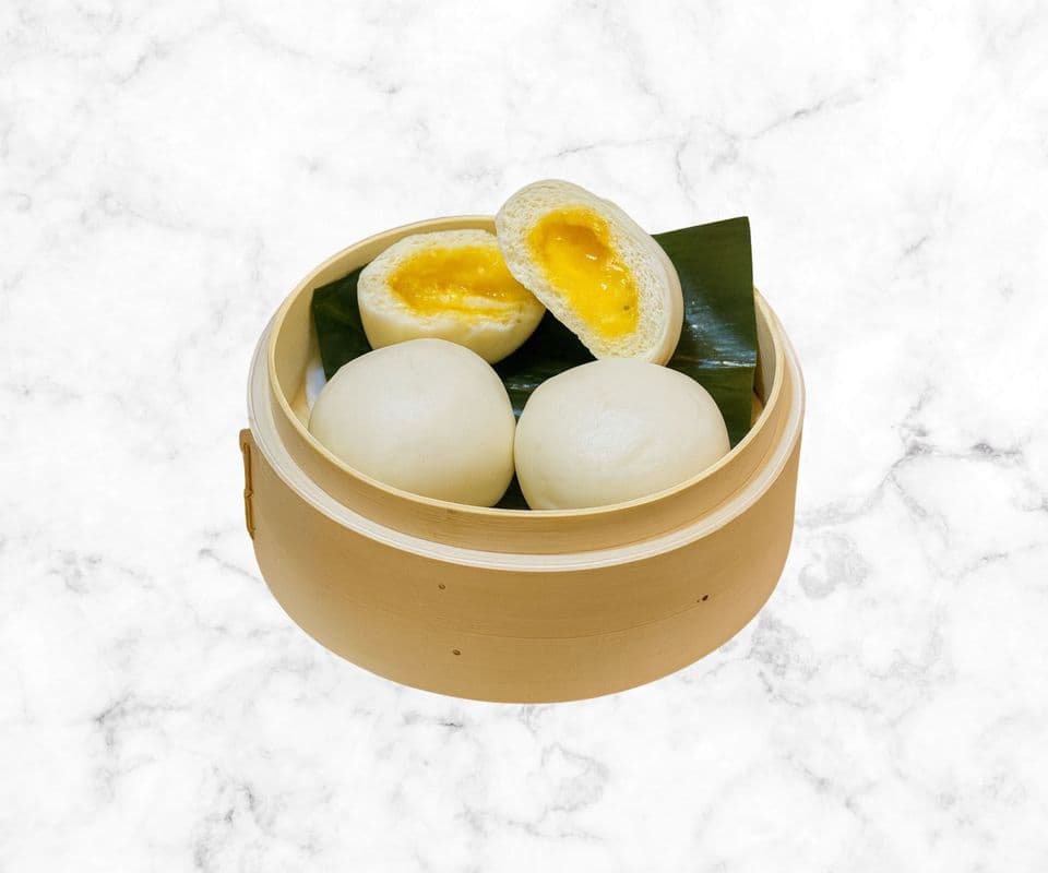 Steamed Salted egg custard buns (3pcs) / 蒸流沙包 (3個)