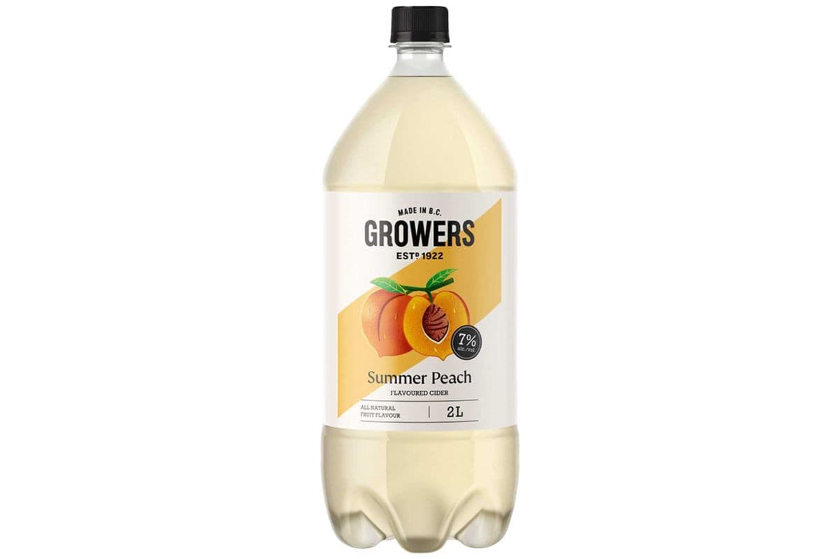 307371 - Growers Summer Peach Hard Cider (1 x 2 L)