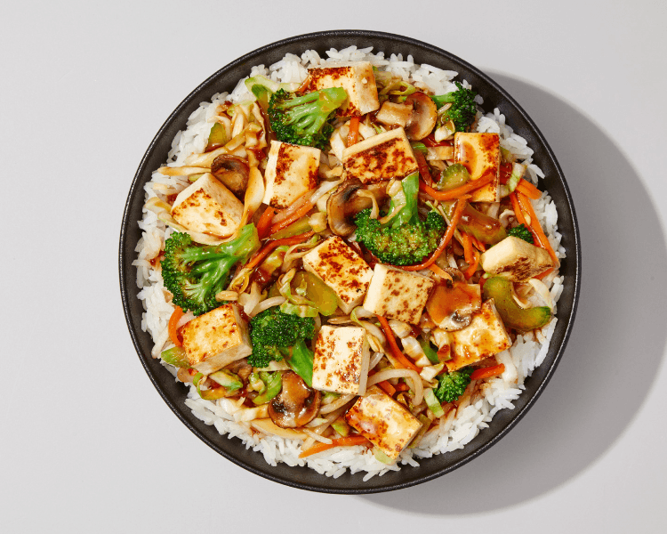 Tofu Teppanyaki avec riz