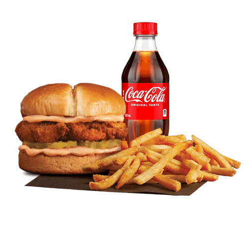 Spicy Plant-Based Chick'n Sandwich Combo