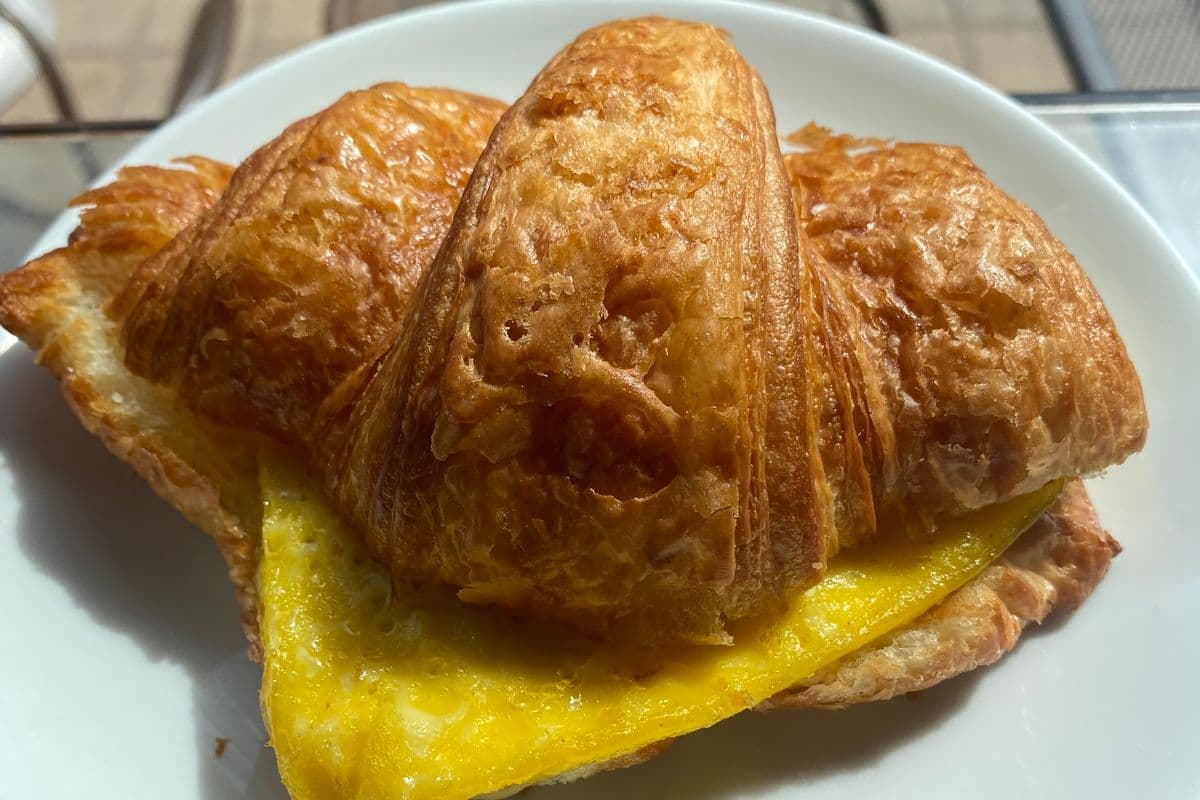 Egg and Cheddar Croissant