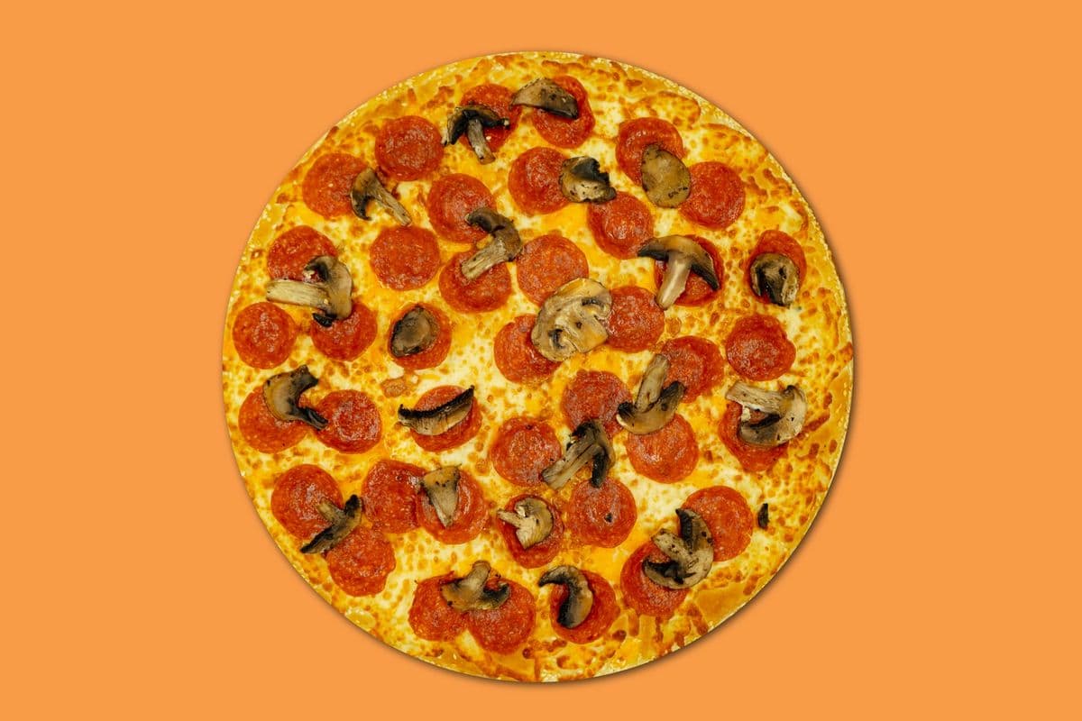3. 12" Medium Pepperoni and Mushroom Pizza