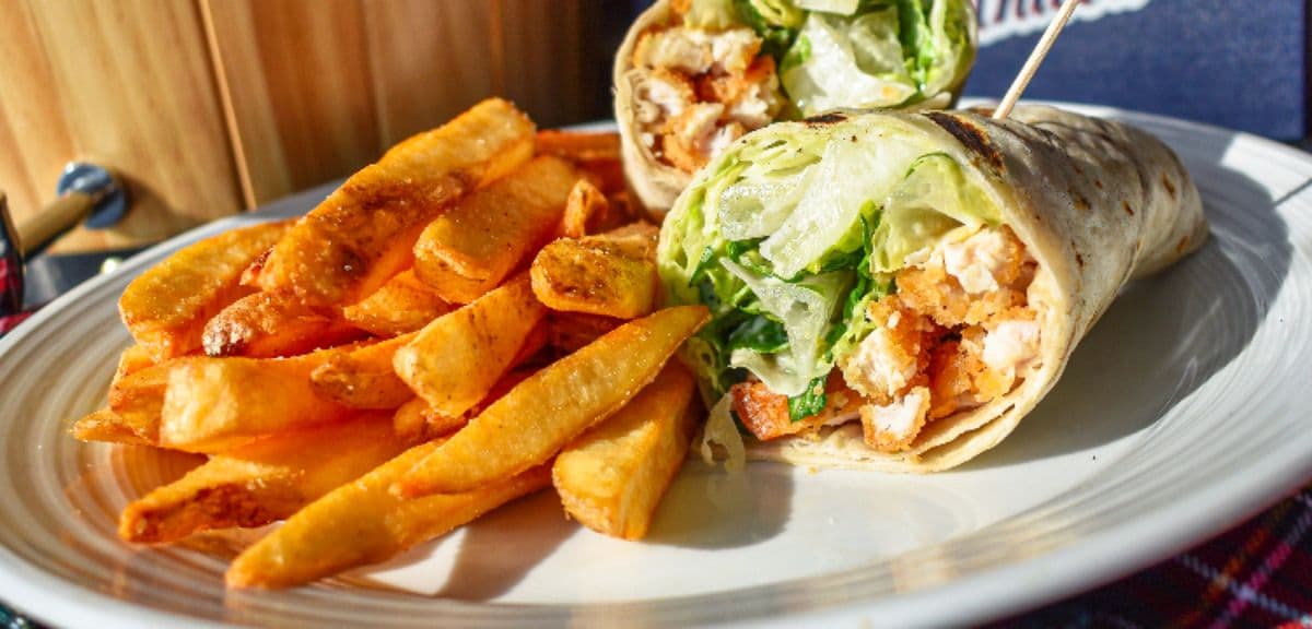 Crispy Chicken Caesar Wrap