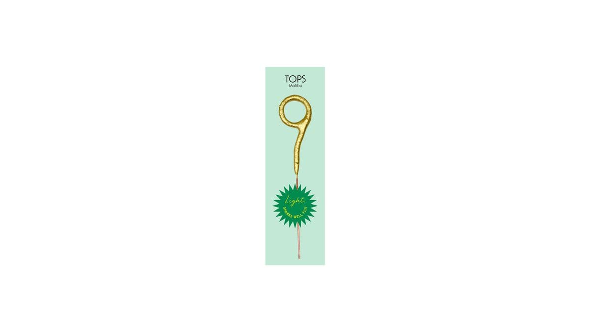 TOPS Malibu "9" Sparkler Candle