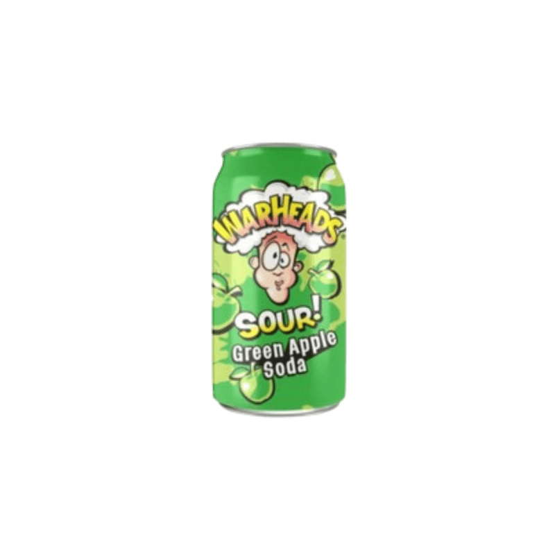 Sour Green Apple Warheads Soda - USA (355ml)