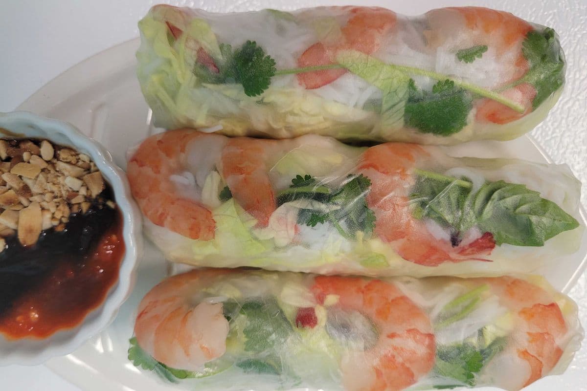 1. Shrimp Salad Rolls (3 pcs)