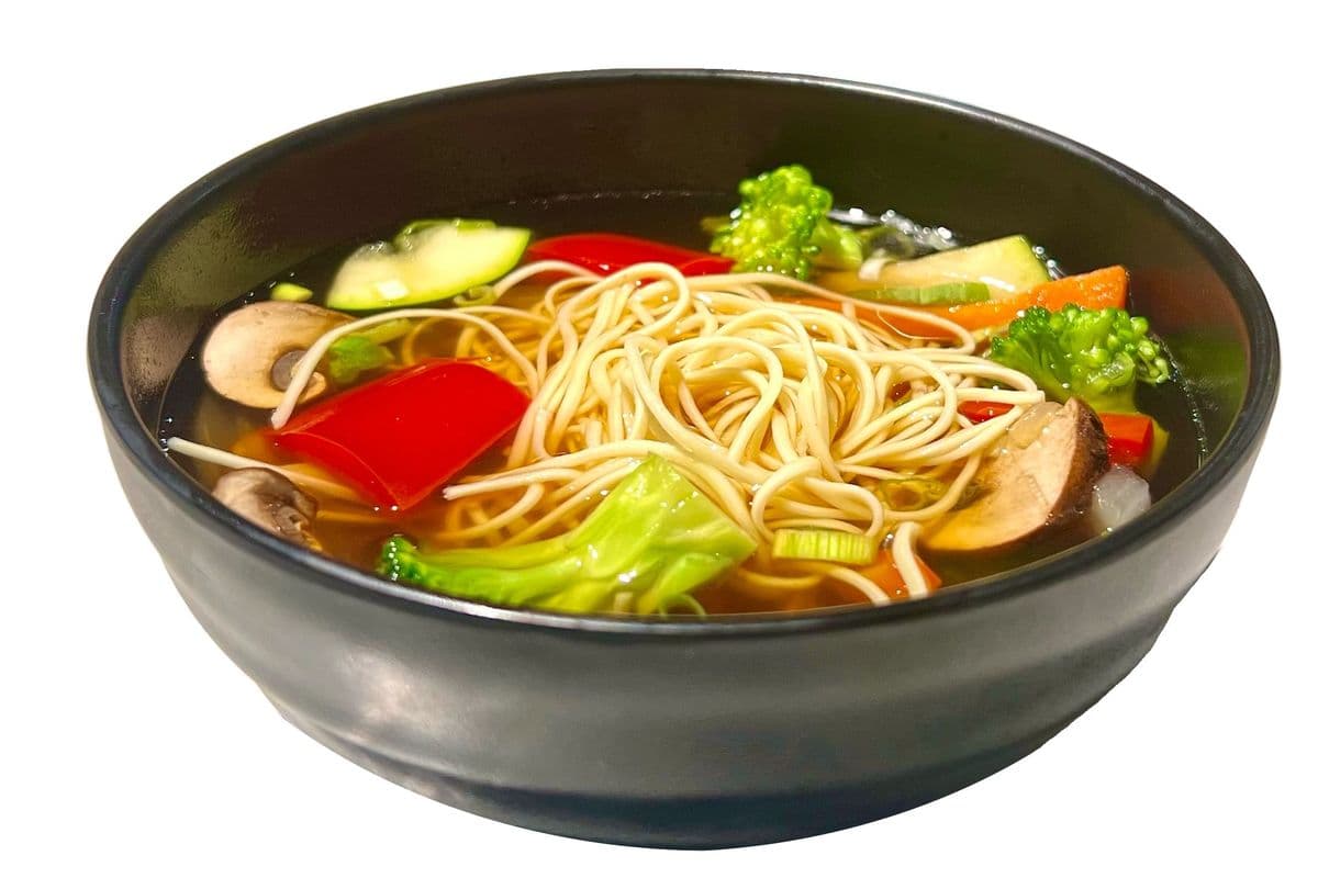 Vegetable Egg Noodle Soup