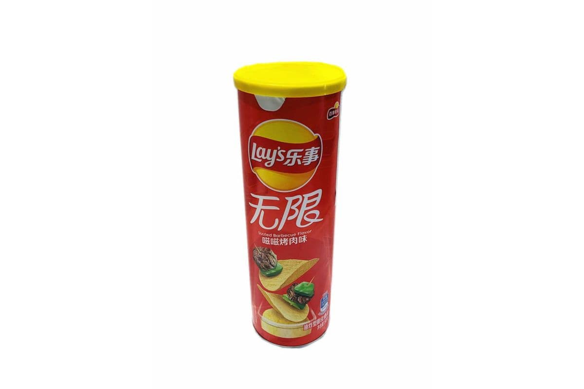 Lay's Potato Chips BBQ Flavor(乐事 无限嗞嗞烤肉味 罐装)