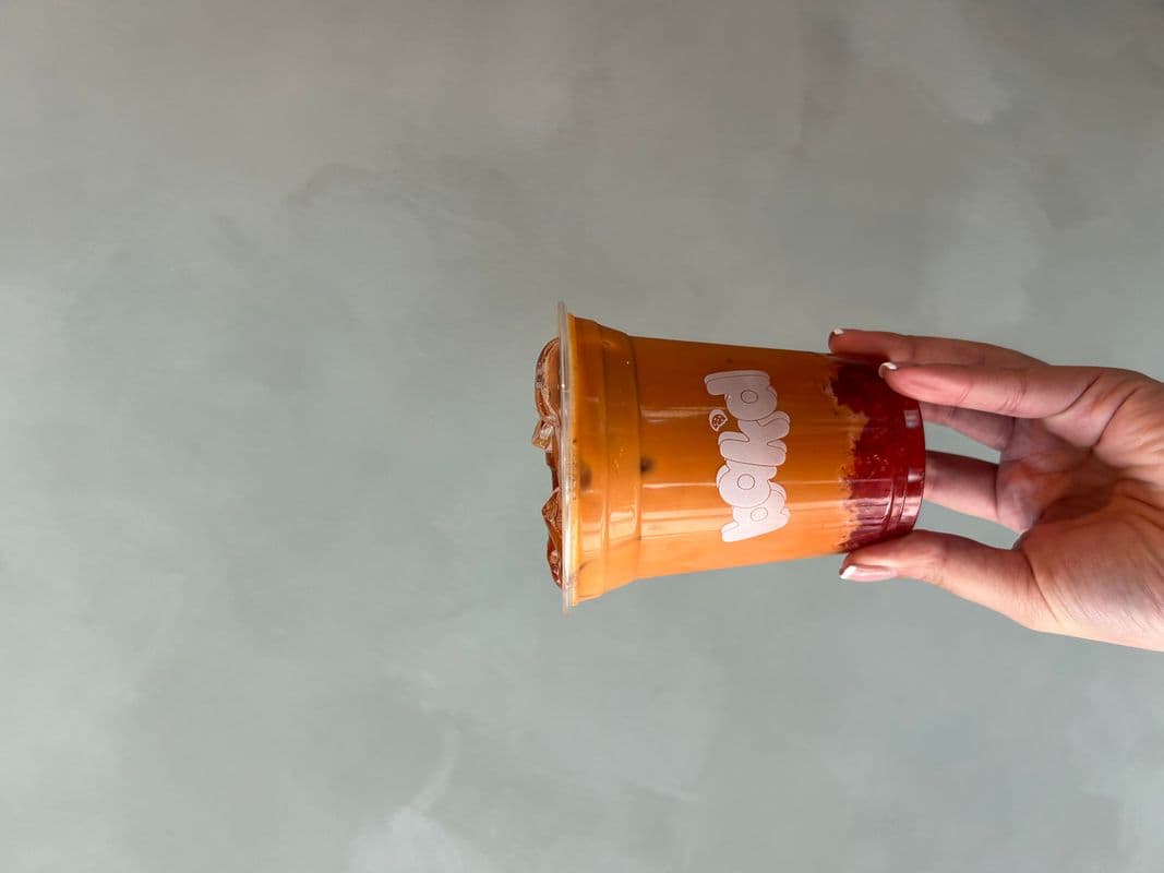 Strawberry Thai Tea Latte