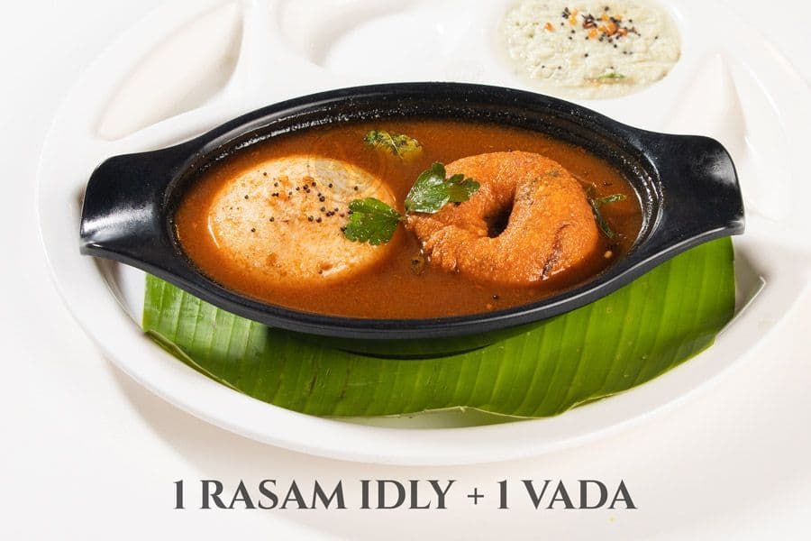 1 Rasam Idly + 1 vada