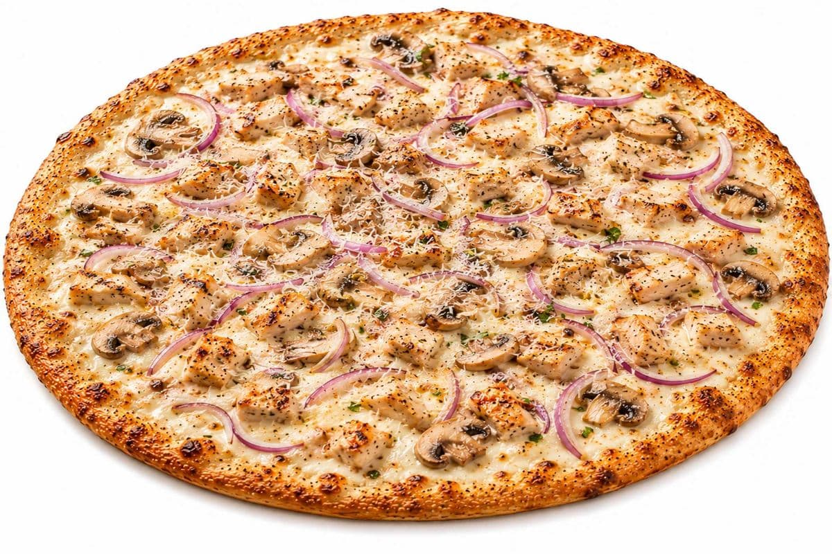 Chicken Alfredo Pizza