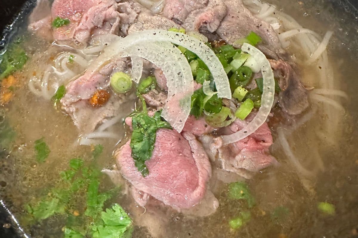 9. Rare Beef Noodle Soup