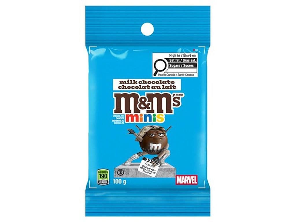 M&Ms Minis Candy Coated Milk Chocolate 100g Bag