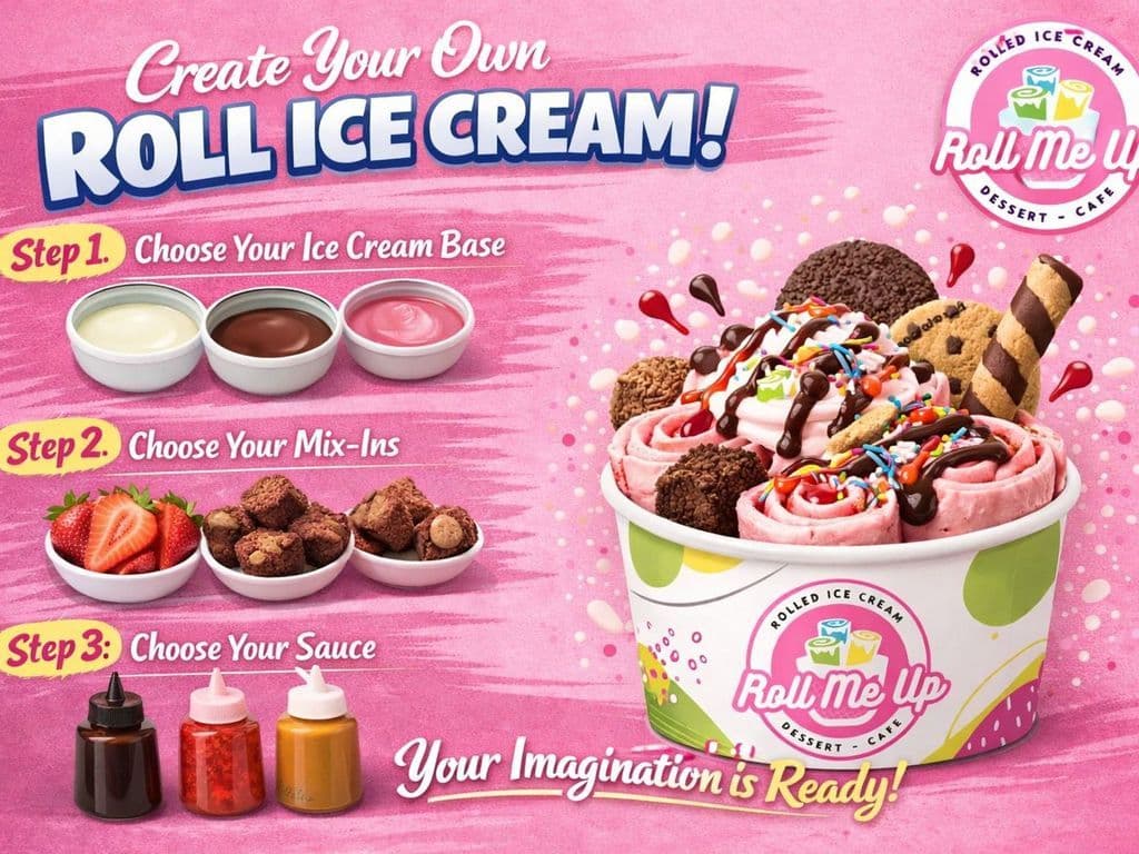 Create your own Rolled Icecream