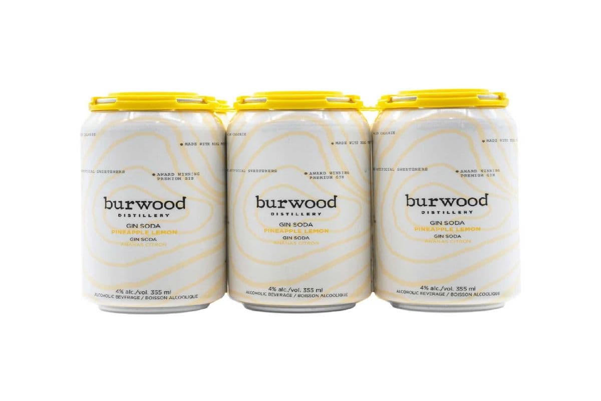 Burwood Pineapple Lemon Gin CLS (6 x 355 ml Cans)