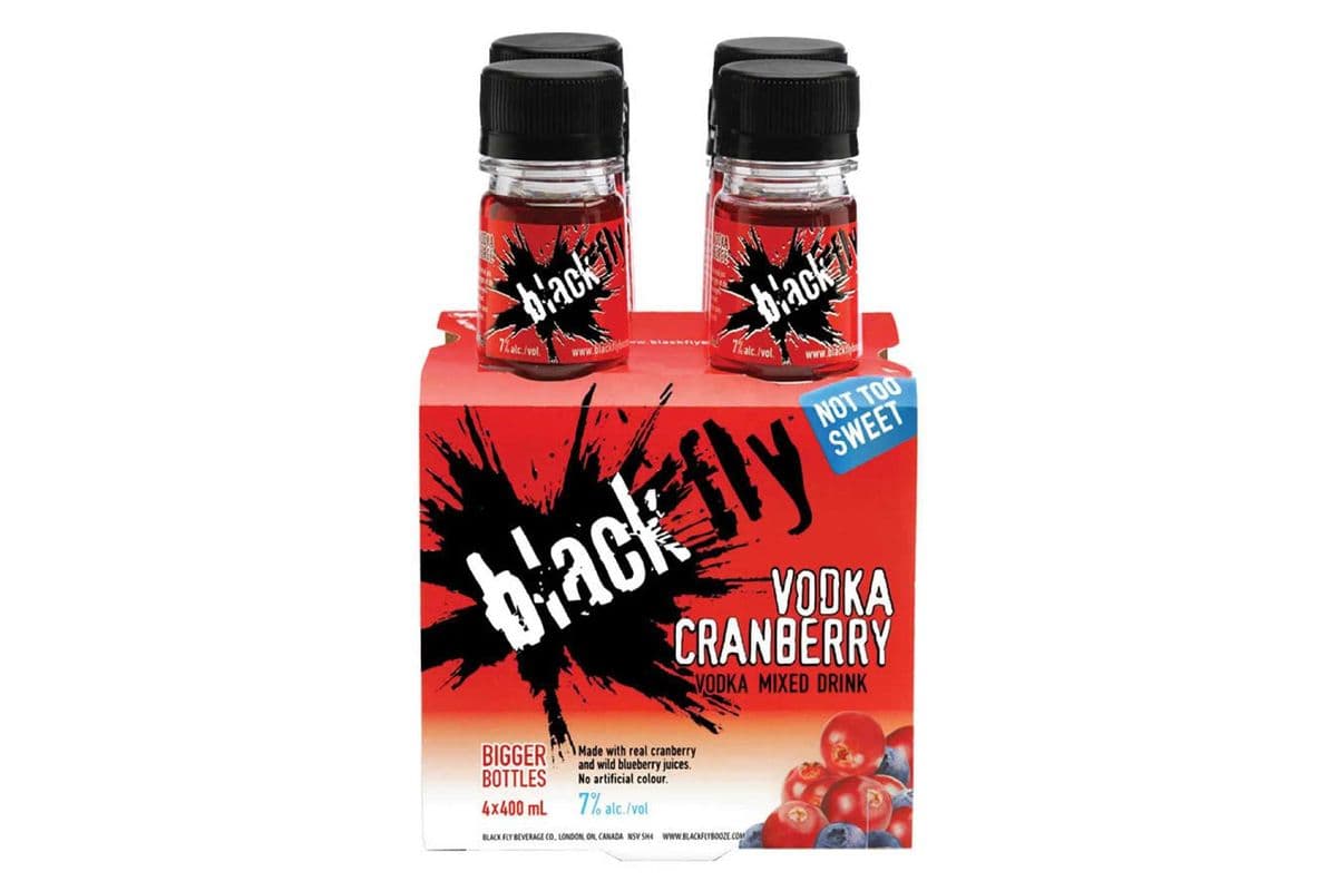 140679. BLACK FLY VODKA CRANBERRY (4 x 400ML (BOTTLES))