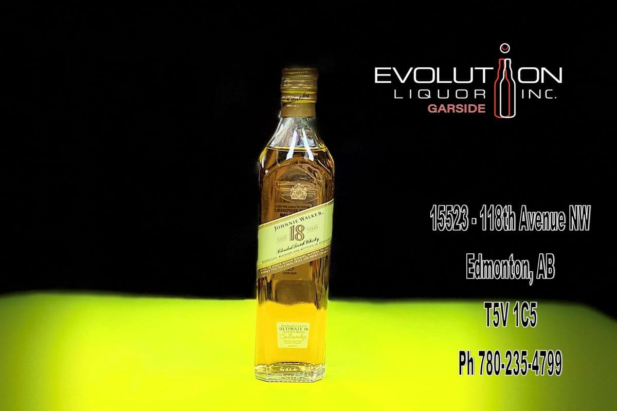 Johnnie Walker 18YO Blended Scotch Whisky 0200G Family (1 x 200ml Glass Bottle)