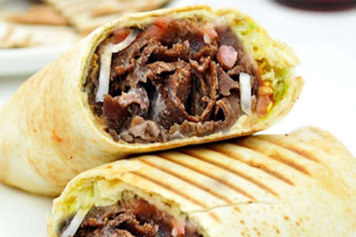 Beef Donair Wrap with Tzatziki Sauce