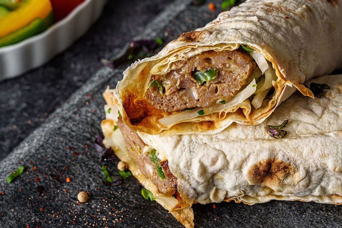 Beef Kebab Wraps