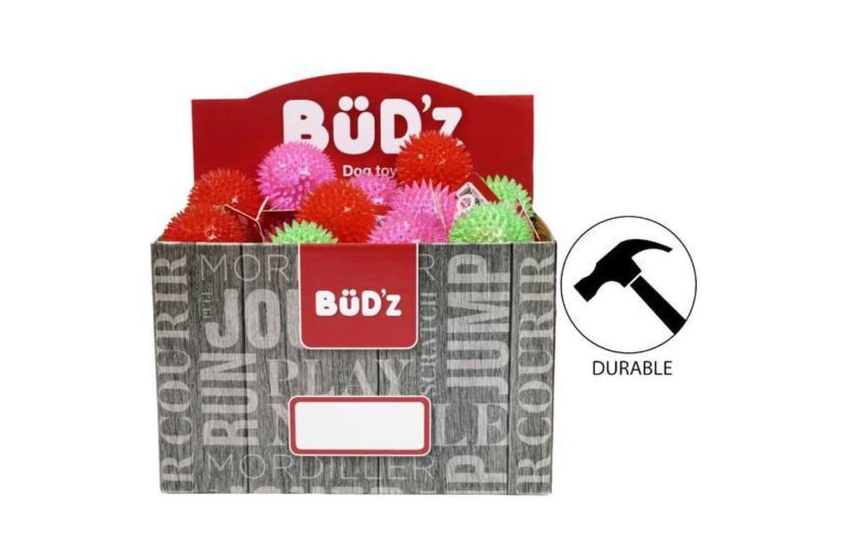 BuD'z - Plain Rubber Balls With Spikes - Green