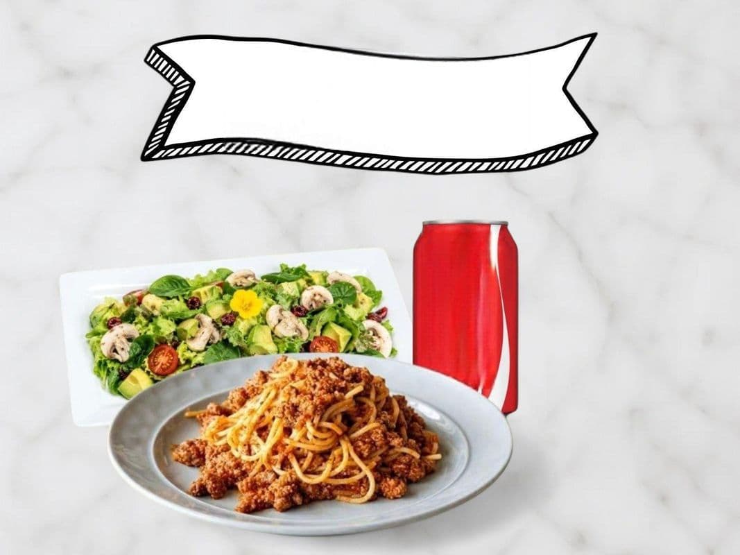 Trio #17 — Spaghetti + salade du chef + breuvage