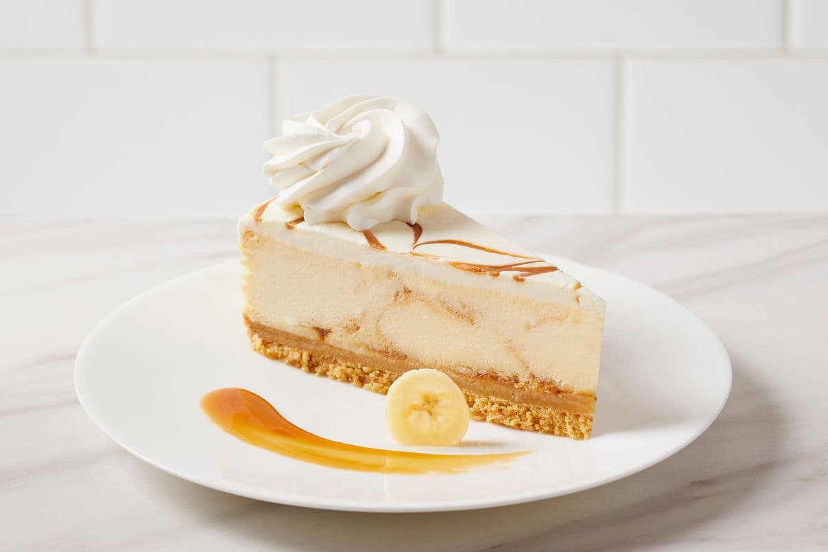 Tranche de gâteau au fromage aux bananes / Bananas Foster Cheesecake Slice