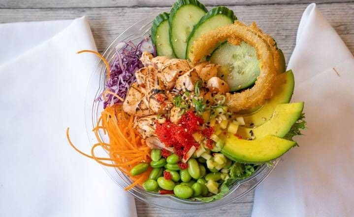 Salmon Flambé Poke / Poké Saumon Flambé