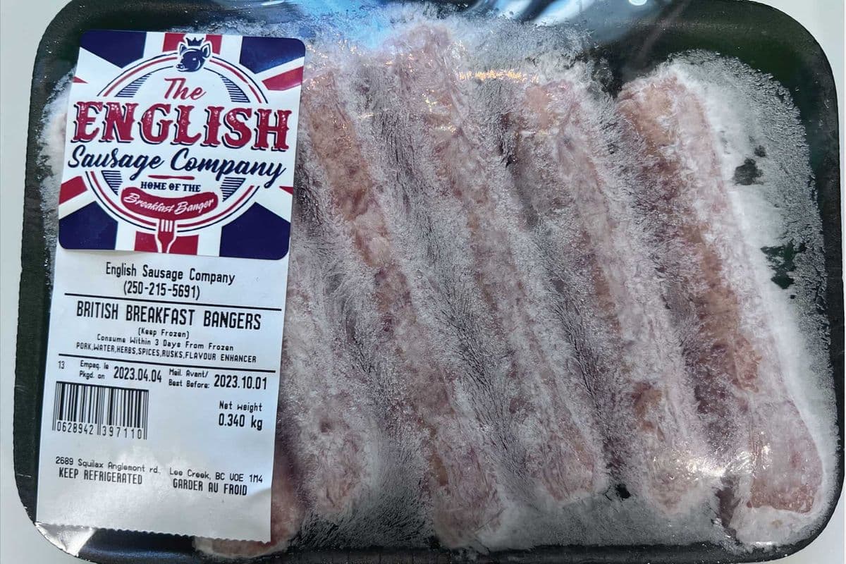 British Breakfast Bangers (Pork) (Ave 6 Sausages/345g)