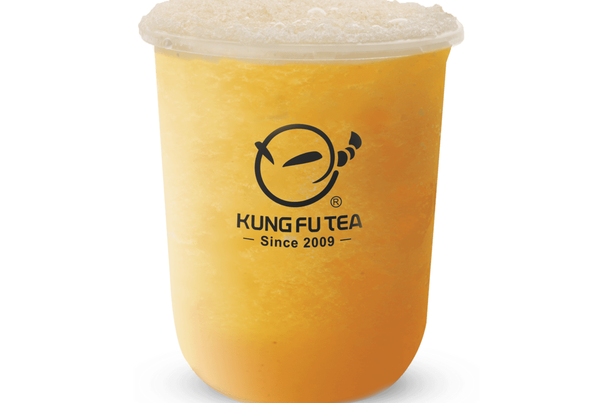 Passion Fruit Green Tea with Coconut Jelly (Cold)