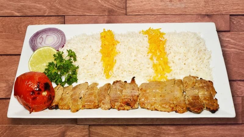Barg Kebab Dish