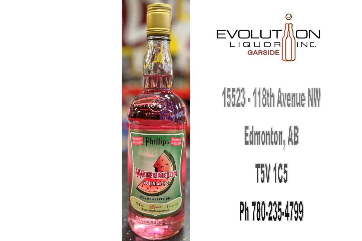 Phillips Watermelon Schnapps 0750G (1 x 750ml Glass Bottle)