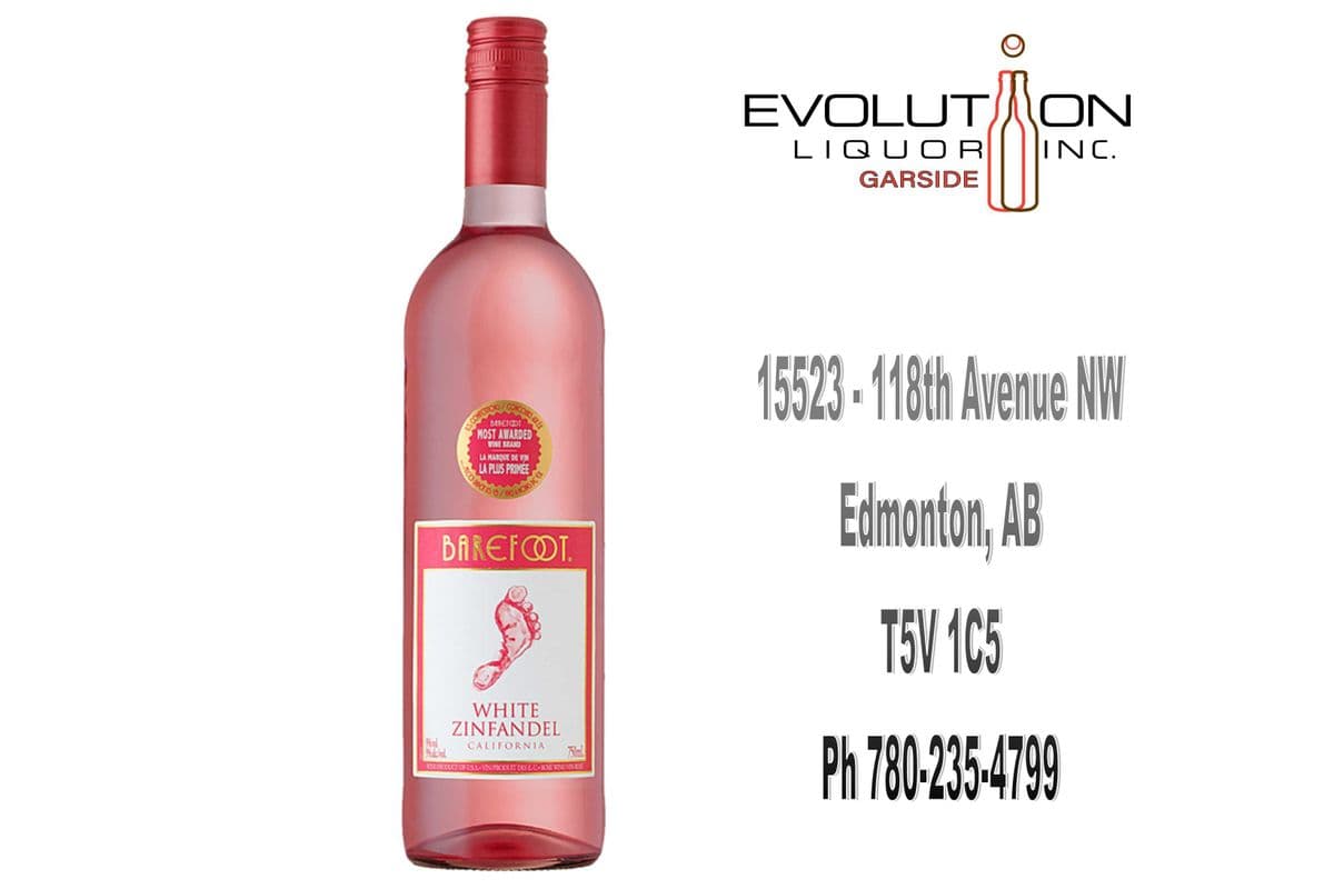 Barefoot White Zinfandel 0750G (1 x 750ml Glass Bottle)