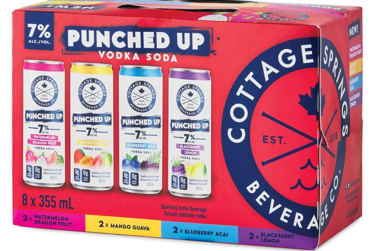 COTTAGE SPRING VODKA SODA PUNCH (8 PACK) (8 x 355ML CAN)