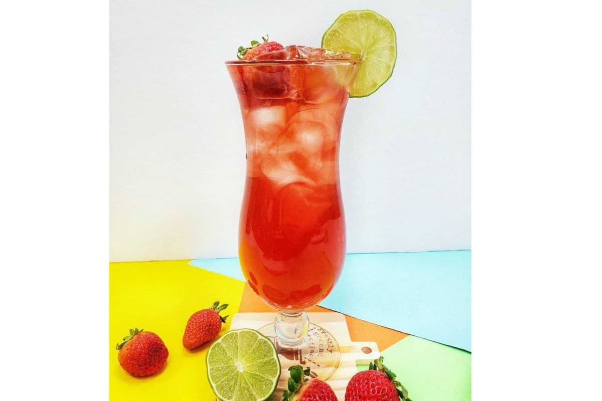 Honey Strawberry Iced Tea
