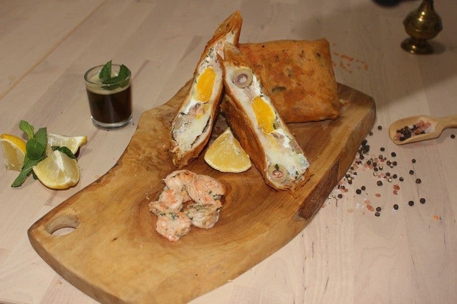 Brick a L'Oeuf Crevettes / Egg-Brick Shrimp