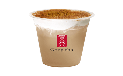 Brown Sugar Milk Foam Milk Tea / THÉ AU LAIT AVEC MOUSSE DE LAIT AU SUCRE BRUN