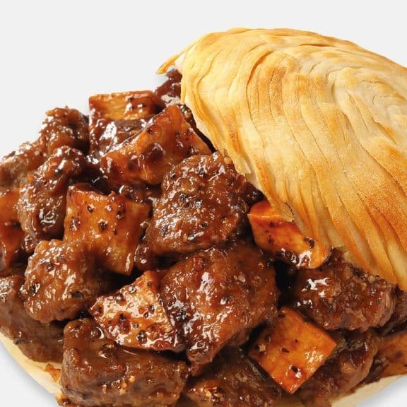 Black Pepper Beef Burger 黑椒牛霖肉夹馍