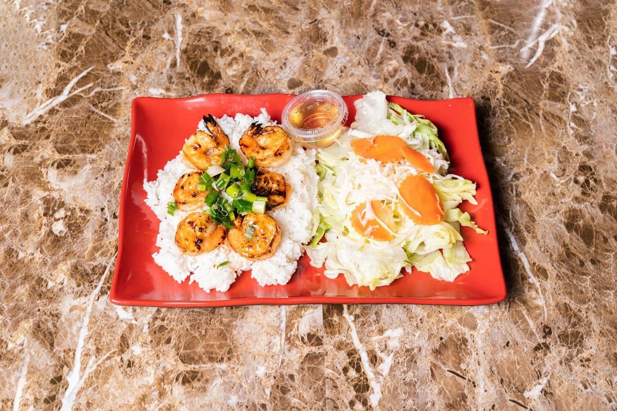 18. Crevettes grillé / Grilled Shrimp虾饭